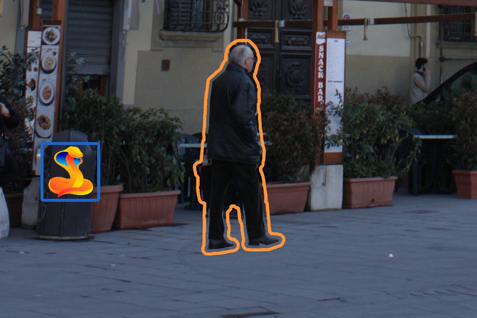 Forged image with distraction